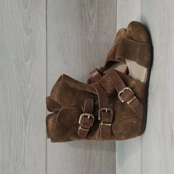 OTBT Womens Raytown Gladiator Suede Open Toe Flats bootie shoes sz 7M - Picture 5 of 16